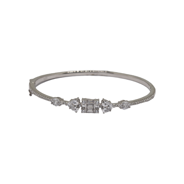 Bracelete Prata 925 Zircônias