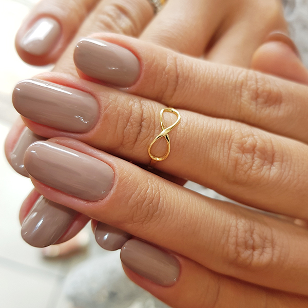 Anel Infinito Falange Ouro 18k