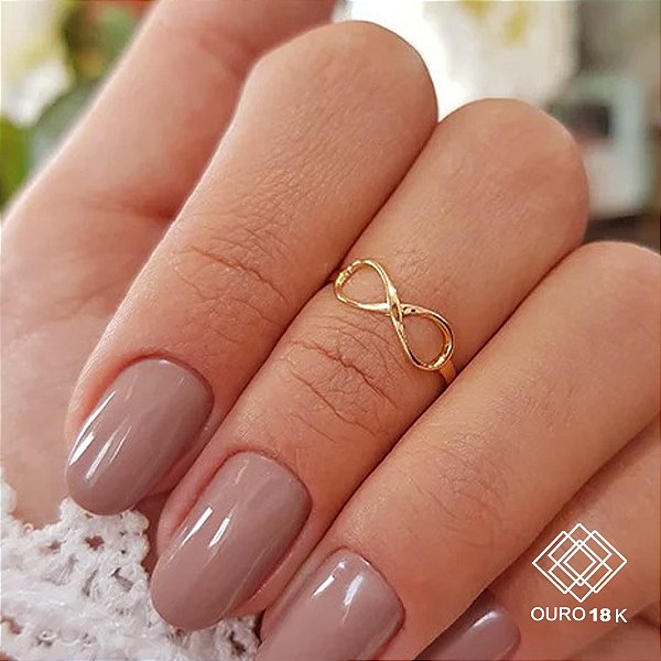 Anel Infinito Falange Ouro 18k