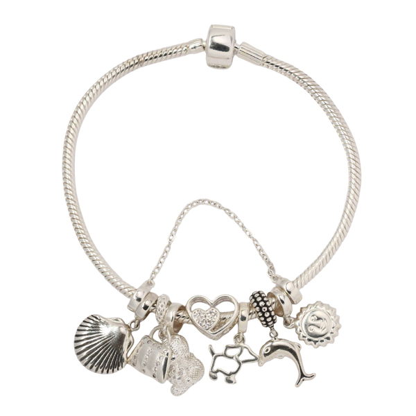 Pulseira Berloques Prata 925