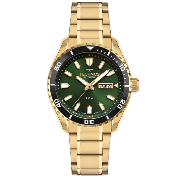 Relógio Technos Masculino Automatico Dourado 8205pg/1v