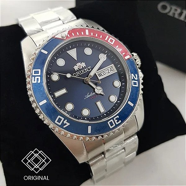 Relógio Orient Submariner Automático Prata Masculino F49ss026nhd1sx