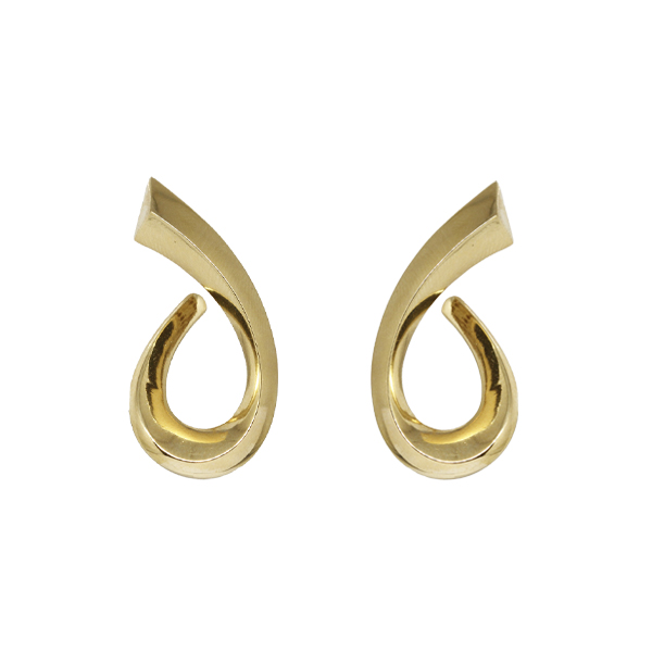 Brinco Bold Curvas Ouro 18k