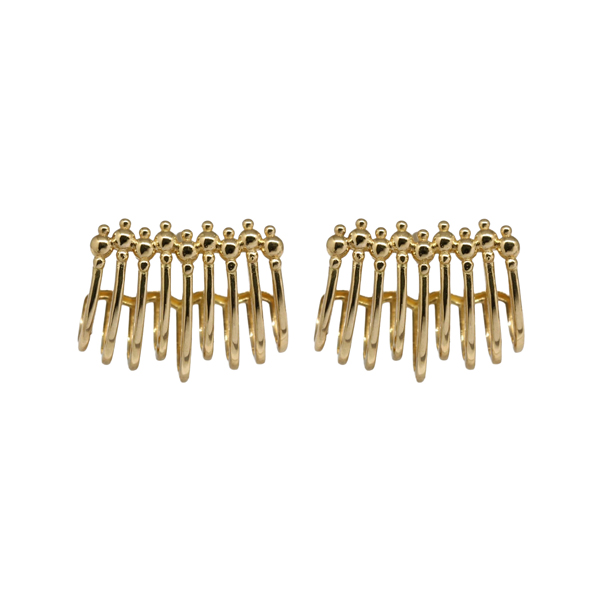 Brinco Ear Cuff Aros Ouro 18k