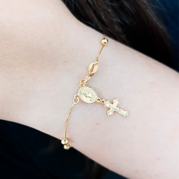 Pulseira Terço Ouro 18k