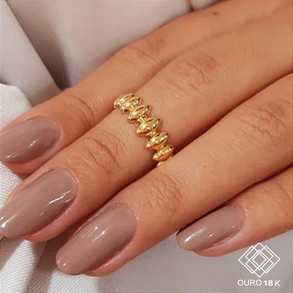 Anel Falange Gotas Bold Ouro 18k