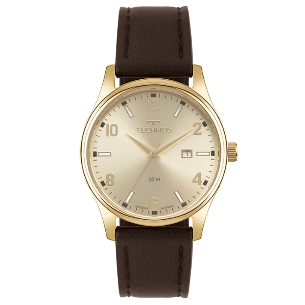 Relógio Technos Masculino Steel Dourado 2115uda/0x