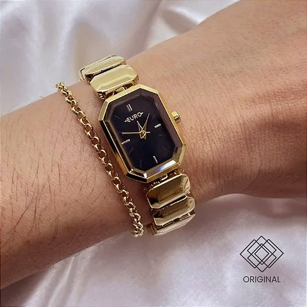 Relógio Euro Feminino Dourado Eu2035zaz/5p