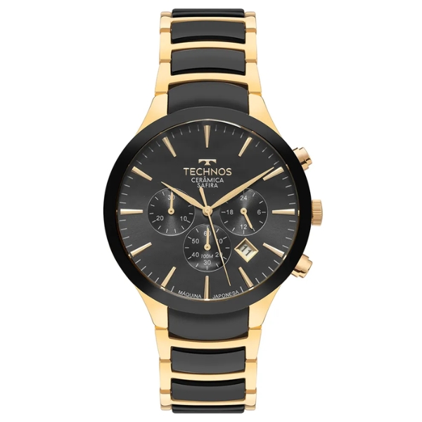Relógio Technos Masculino Cerâmica Bicolor Js25bdd/2p