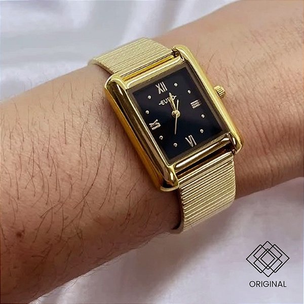 Relógio Euro Feminino Quadrado Eu2035zax/4p