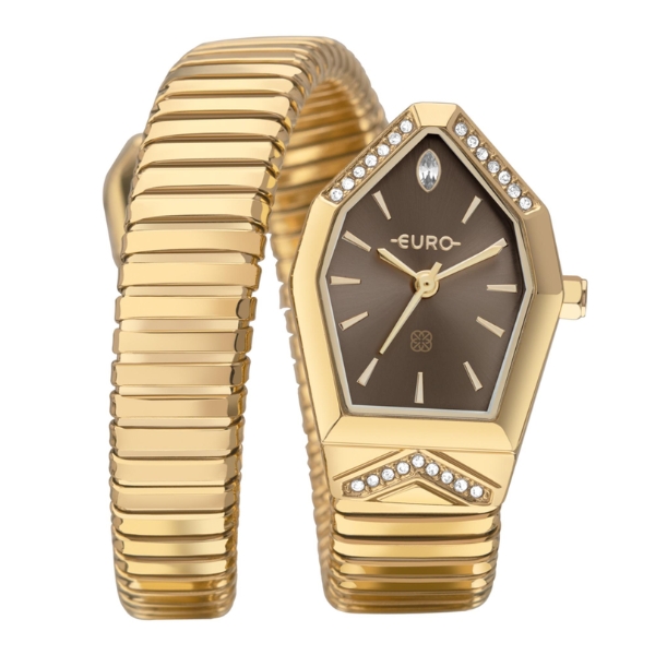 Relógio Euro Serpente Dourado Eu2035zam/5m