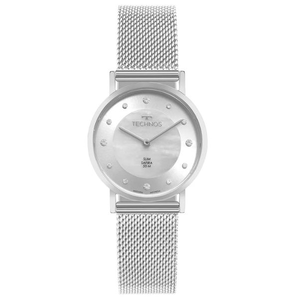 Relógio Technos Feminino Prata 2025luz/1k