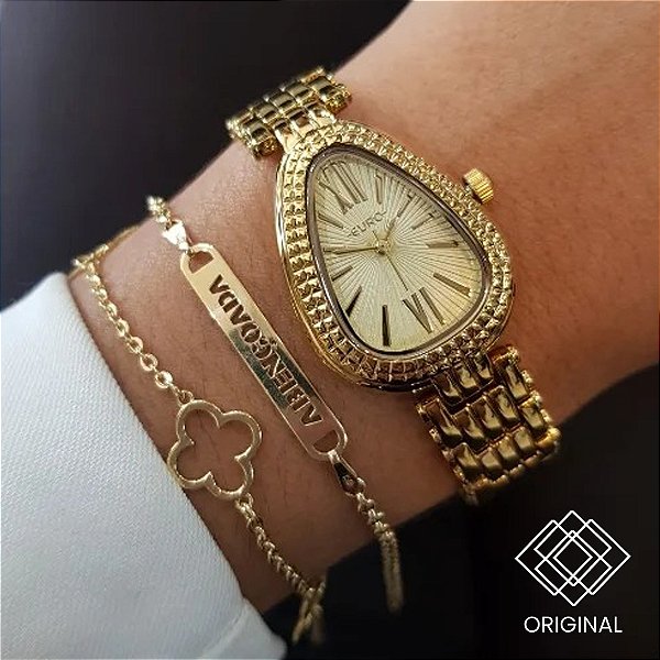 Relógio Euro Feminino Dourado Eu2035zcn/5d