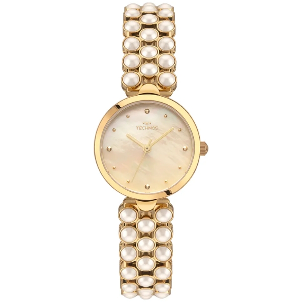 Relógio Technos Feminino Dourado Pérola 5y30ye/1x