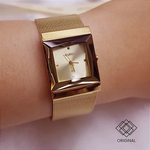 Relógio Euro Feminino Dourado Eu2035zav/4d