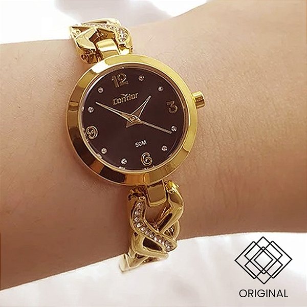Relógio Condor Feminino Dourado Co2035nvl/5p