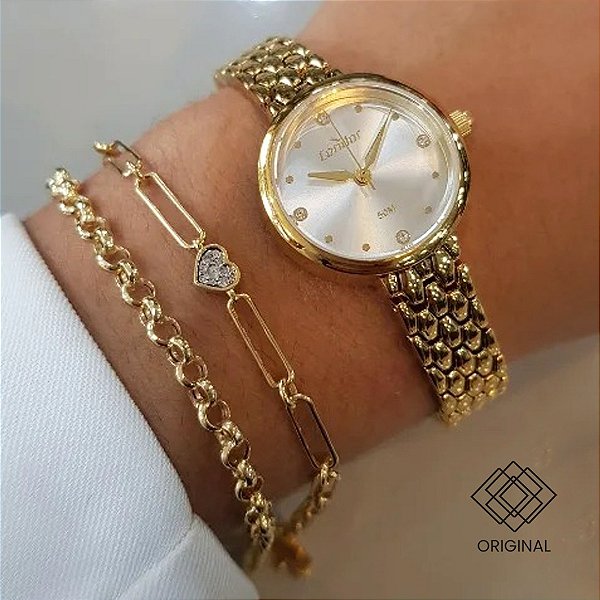 Relógio Condor Feminino Dourado Co2035nvp/5k