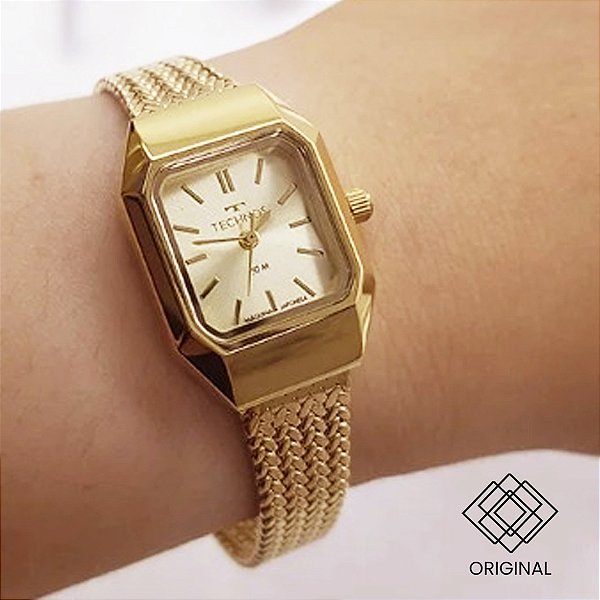 Relógio Technos Feminino Dourado 5y30xv/1x