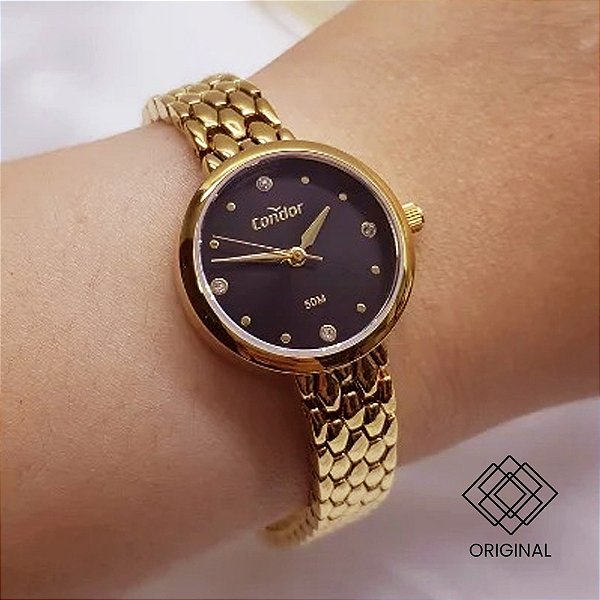 Relógio Condor Feminino Dourado Co2035nvp/5p