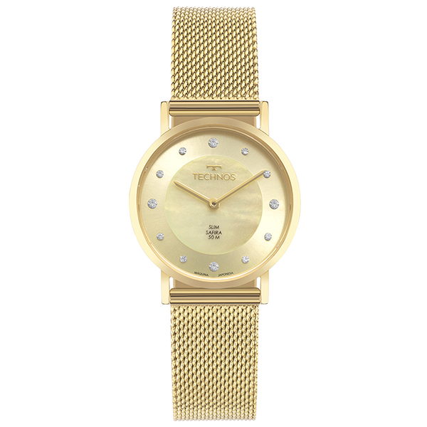Relógio Technos Slim Feminino Dourado 2025lva/1x
