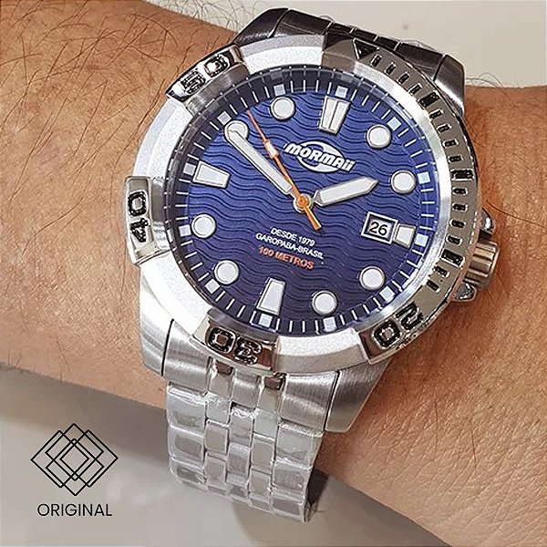 Relógio Mormaii Masculino Prata Mo2317am/1a