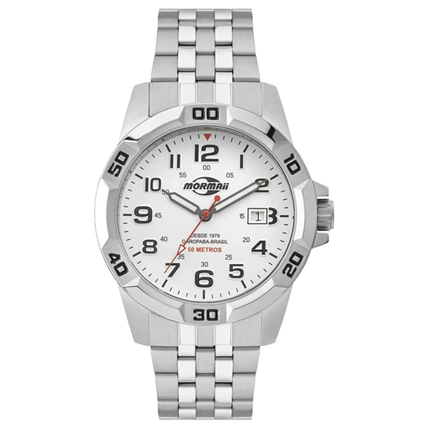 Relógio Mormaii Masculino Prata Mo2317ad/1b