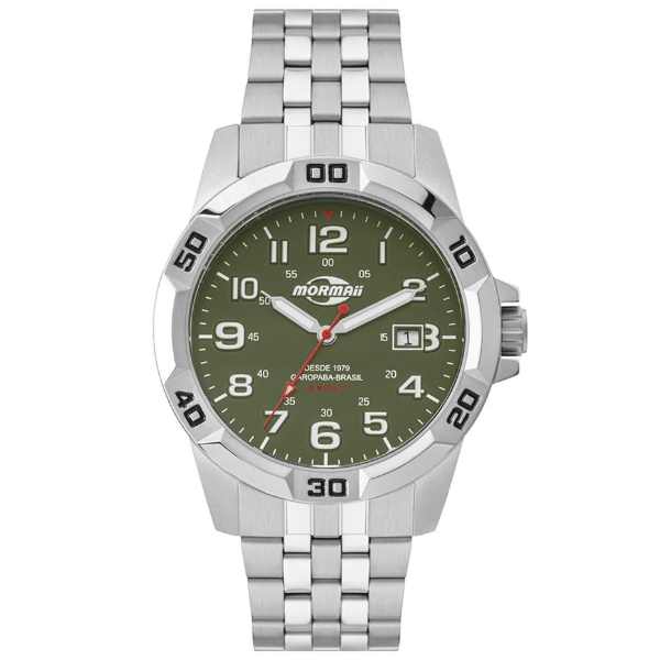 Relógio Mormaii Masculino Prata Mo2317ad/1v