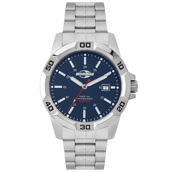 Relógio Mormaii Masculino Prata Mo2317ag/1a