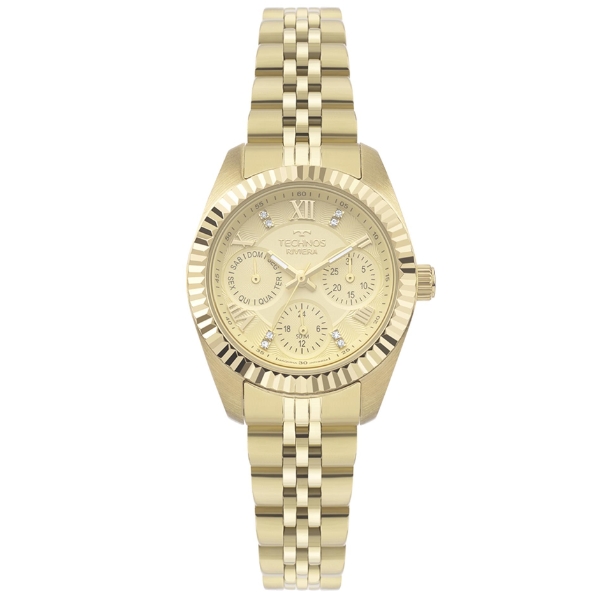 Relógio Technos Feminino Dourado Vx3jaf/1x