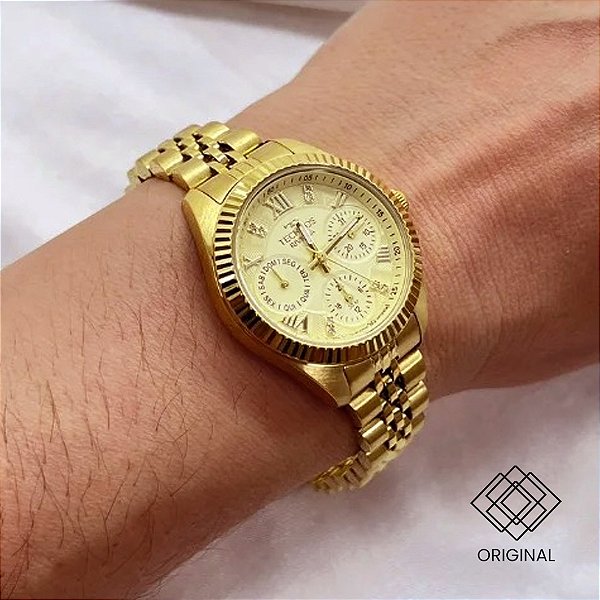 Relógio Technos Feminino Dourado Vx3jaf/1x