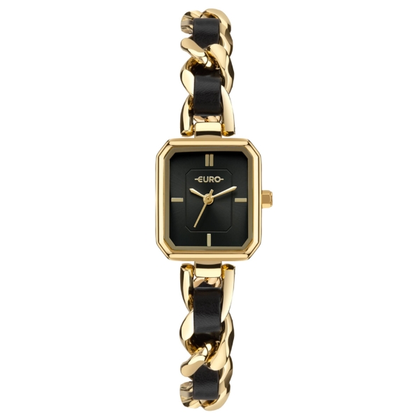 Relógio Euro Feminino Dourado Couro Eu2035zbm/5p