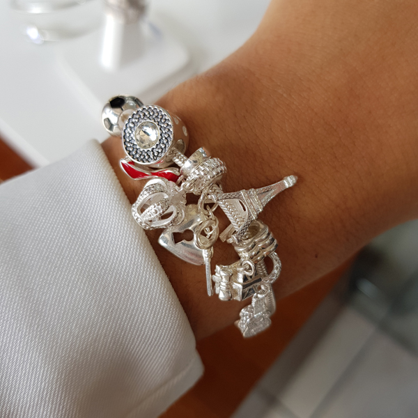 Pulseira Berloques Prata 925