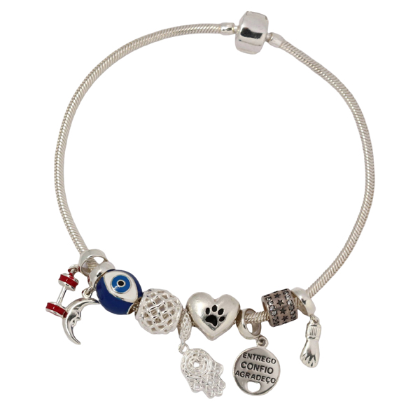Pulseira Berloques Prata 925