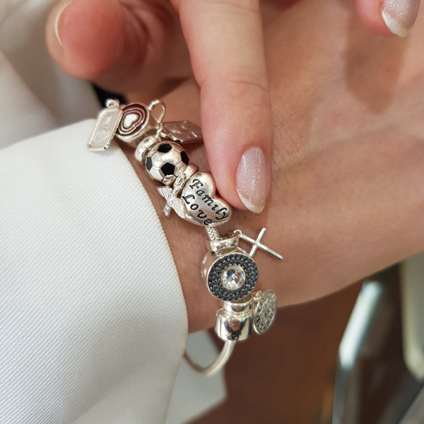 Pulseira Berloques Prata 925