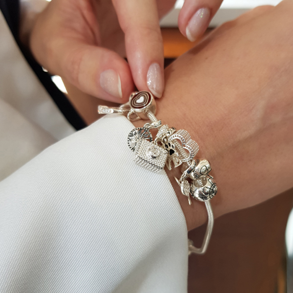 Pulseira Berloques Prata 925