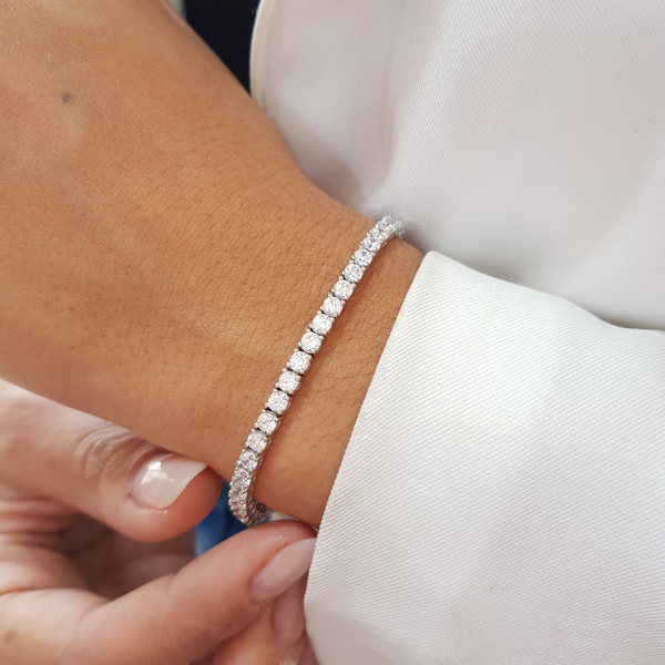 Pulseira Riviera em Prata 925 Zircônia