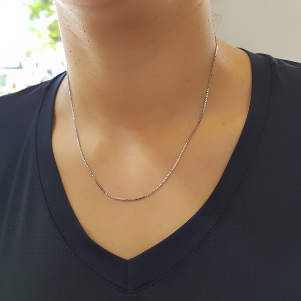 Cordão Veneziano em Prata 925 - 45cm