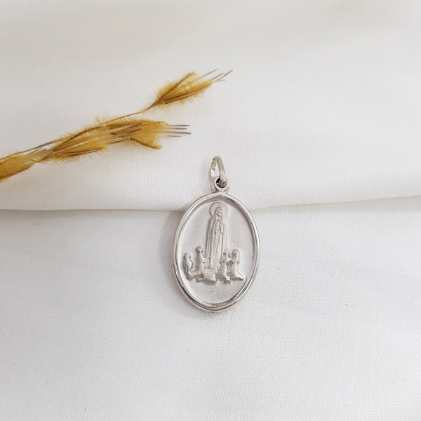 Pingente Nossa Senhora de Fátima em Prata 925