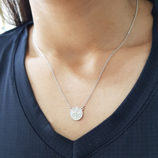 Escapulário São Bento Prata 925