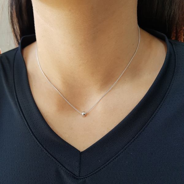 Gargantilha Esfera em Prata 925