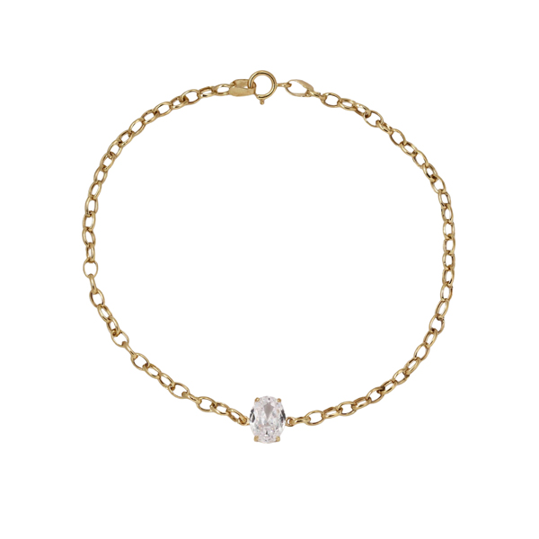 Pulseira em Ouro 18k com Zircônia