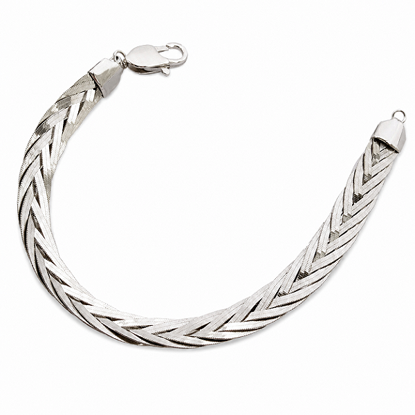 Pulseira Trançada em Prata 925