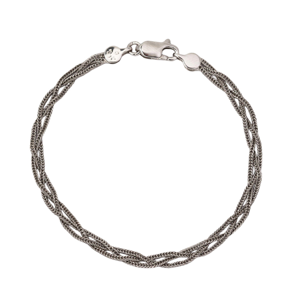 Pulseira Trançada em Prata 925