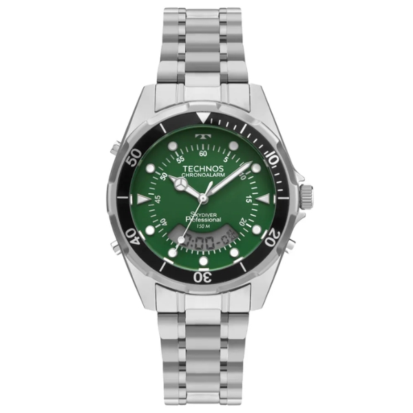 Relógio Technos Masculino Skydiver Prata Wt2060ab/1v