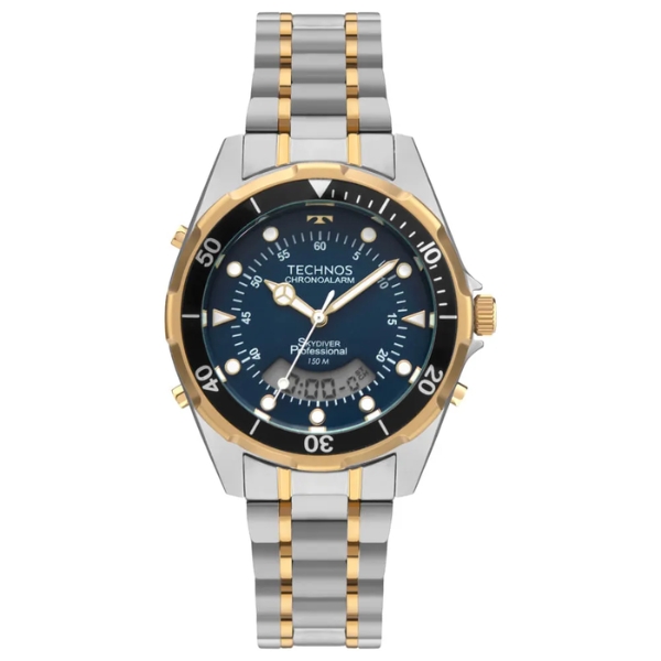 Relógio Technos Masculino Skydiver Bicolor Wt2060af/1a