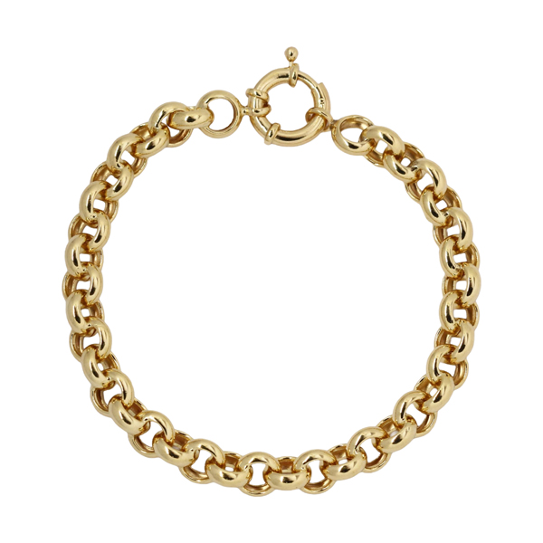 Pulseira Elo Português 7mm Ouro 18k