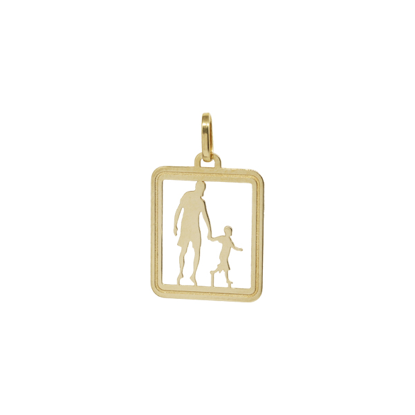 Pingente Pai e Filho em Ouro 18k
