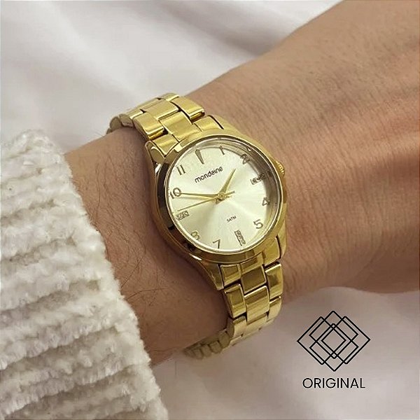 Relógio Mondaine Feminino Dourado 99824lpmvde1