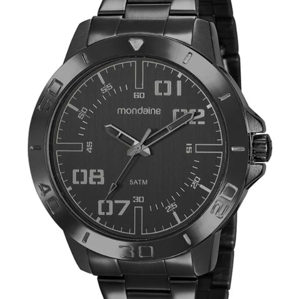 Kit Relógio Mondaine Masculino Preto 99406gpmvpe2k2