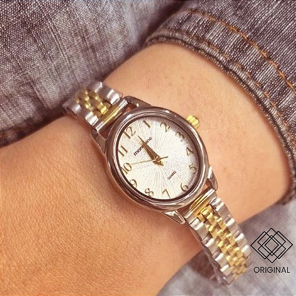 Relógio Mondaine Feminino Bicolor 32997lpmvbe3